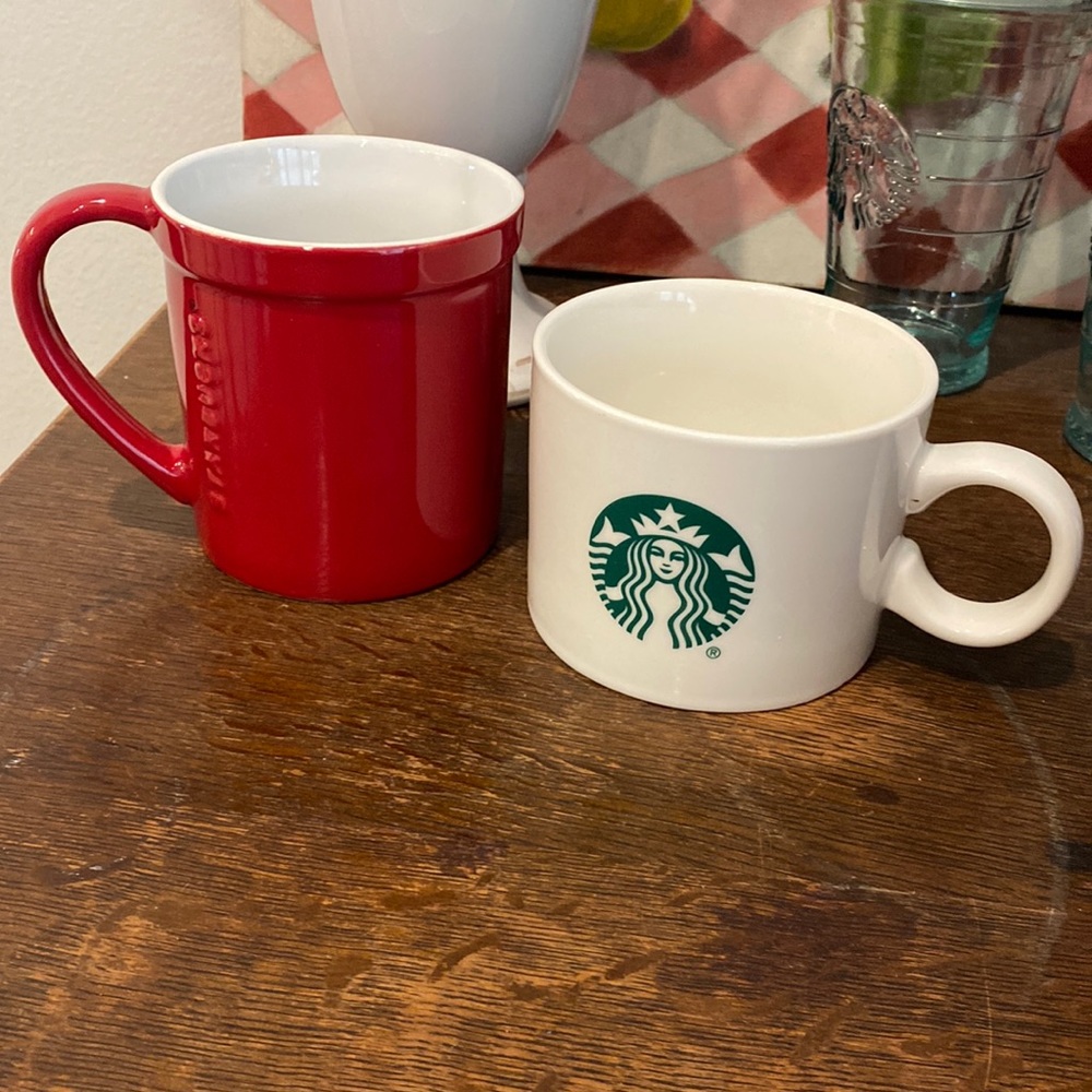2 Starbucks mugs